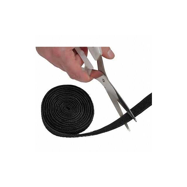 Hook-and-Loop Cable Tie Roll 4 ft Black MPN:US/CTTAPE1.2B