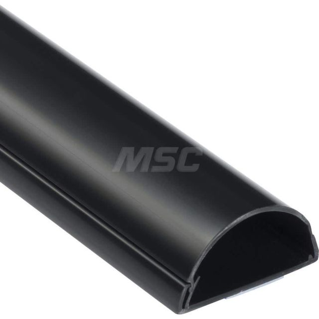 Raceways, Cover Type: Hinged , Number of Channels: 1 , Color: Black , Material: PVC , Overall Length (Meters): 1.5  MPN:US/5FT5025B
