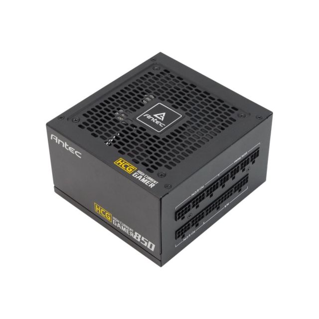 Antec High Current Gamer Gold HCG850 - Power supply (internal) - ATX12V 2.4 - 80 PLUS Gold - AC 100-240 V - 850 Watt - active PFC - with 10 years Antec Quality Warranty