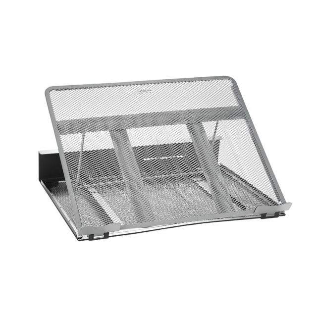 Rolodex Mesh Workspace Laptop Stand, Black/Silver 82410