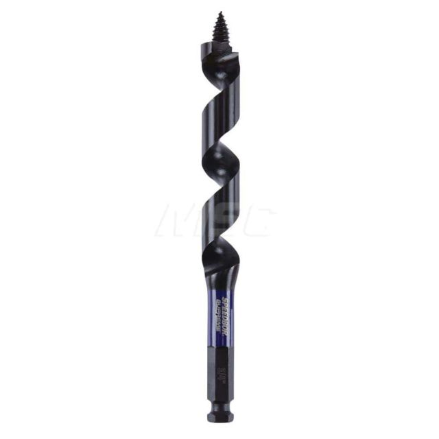 Auger & Utility Drill Bits, Auger Bit Size: 0.7500 , Shank Diameter: 3.0000 , Shank Size: 3.0000 , Tool Material: High Speed Steel , Coated: Coated  MPN:IWAX3017