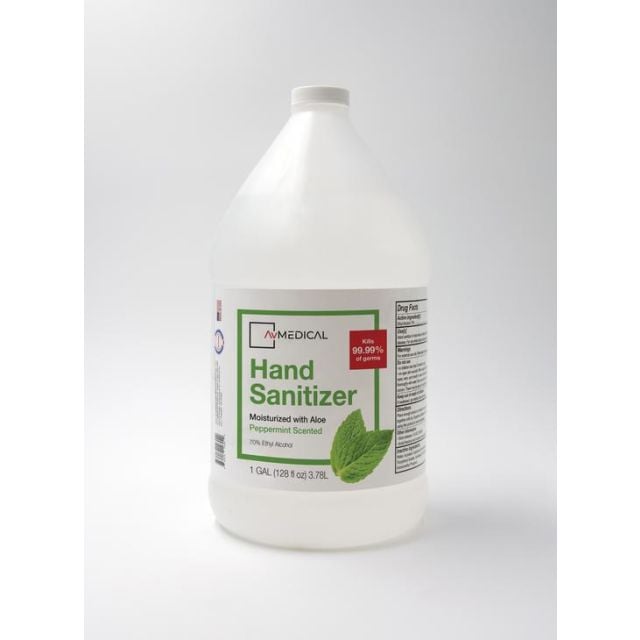 Hand Sanitizer 1 Gallon Peppermint Scented (QTY: 15 Jugs)