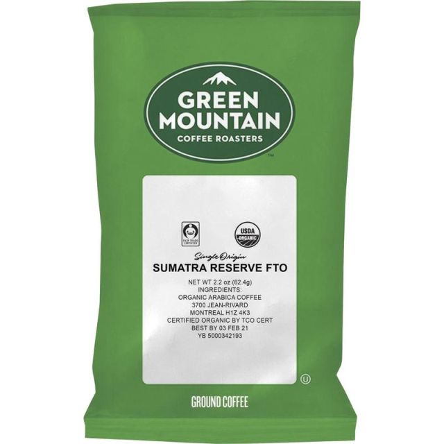 Green Mountain Coffee Ground Coffee, Spiced Blend, 2 Oz Per Bag, Case Of 50 Bags MPN:8287