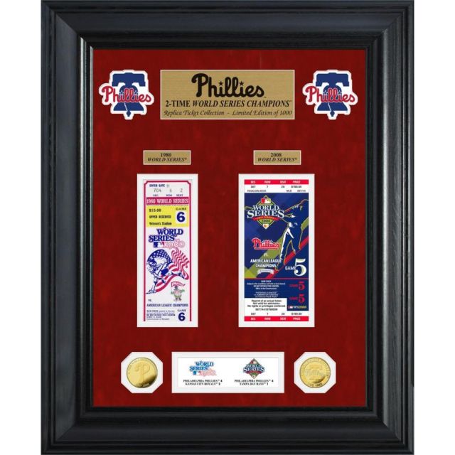 Philadelphia Phillies World Series Deluxe Gold Coin & Ticket Collection MPN:PP2WSCTICK