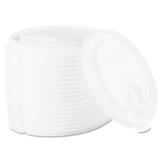 Dart Lift Back And Lock Tab Cup Lids For 10-24 Oz Cups, White, Sleeve Of 100 Lids, Carton Of 20 Sleeves MPN:LB3161-00007