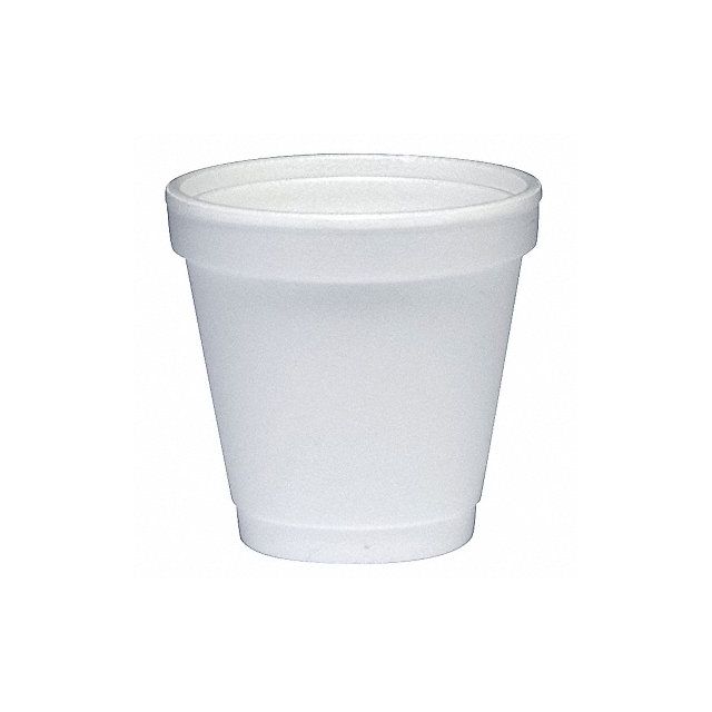 Disposable Hot Cup 4oz White Foam PK1000 MPN:4J4