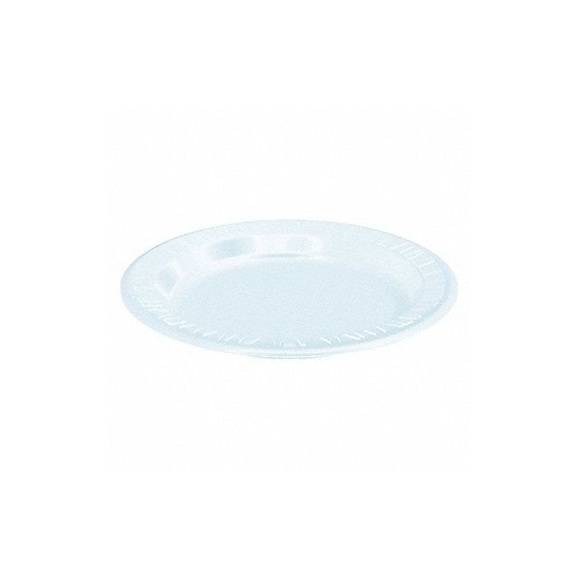 Disposable Foam Plate 9 in White PK500 MPN:9PWCR