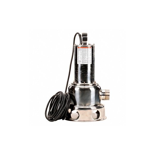 1/2 HP Sewage Ejector Pump 115VAC MPN:2JGA5
