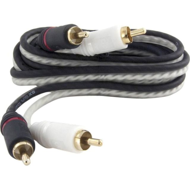 db Link 3ft Strandworx Series RCA - 3 ft RCA Audio Cable for Audio Device - First End: 2 x RCA Male Audio - Second End: 2 x RCA Male Audio - Gold Plated Connector - Translucent Black, Translucent White (Min Order Qty 10) MPN:SX3