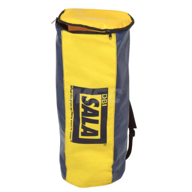 Fall Protection Equipment Carrying & Storage Bag: Nylon, Yellow & Blue, Use with Fall 9506162