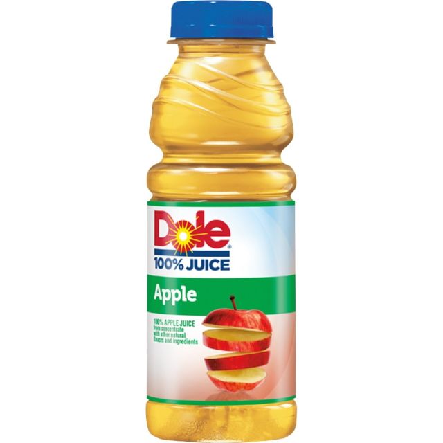 Dole Bottled Apple Juice - 15.20 fl oz (450 mL) - Bottle - 12 / Carton (Min Order Qty 2) 123365