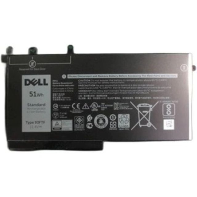 Dell 51 WHr 3-Cell Primary Lithium-Ion Battery - For Notebook - Battery Rechargeable - 1 MPN:451-BBZT