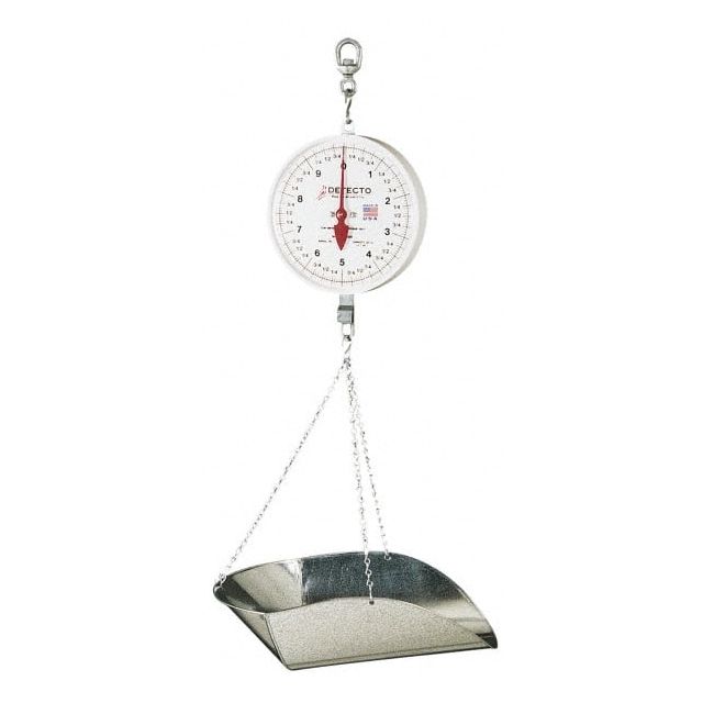 40 Lb Dial Hanging Scale with Galvanized Scoop MPN:MCS-40P