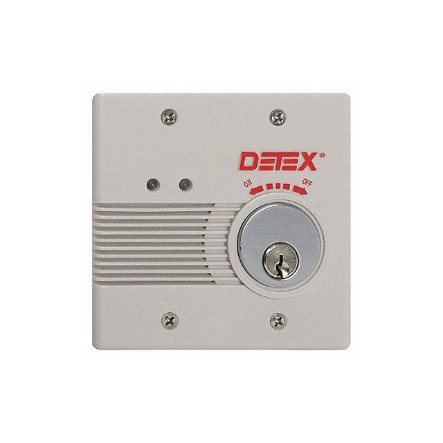 Exit Door Alarm 12/24VDC Mortise Plastic MPN:EAX-2500SK GRAY W-CYL