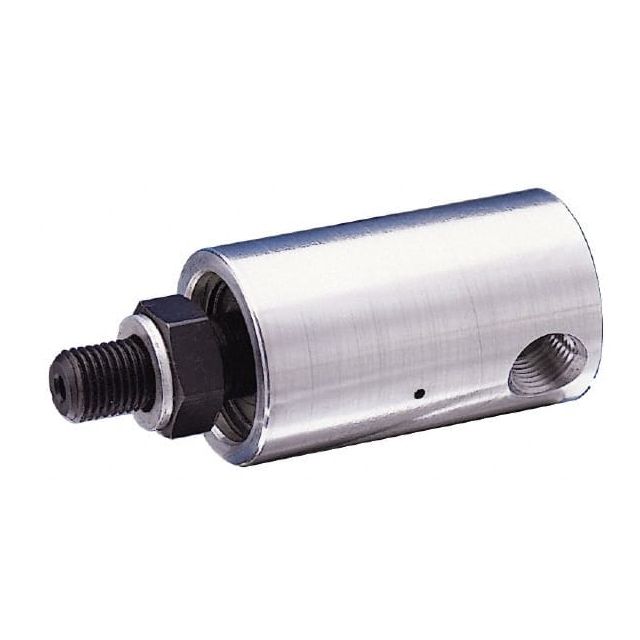 Rotary Unions, Union Type: Medium Pressure , Thread Standard: NPT , Material: Stainless Steel , Body Diameter: 1.72in, 43.7mm , Body Length (Inch): 3-15/16  MPN:1115-000-002