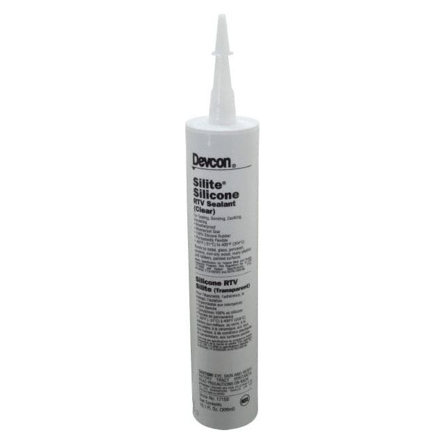Joint Sealant: 10.3 oz Cartridge, Clear, RTV Silicone MPN:17150