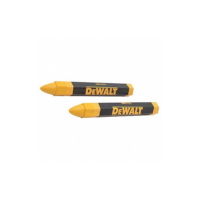 Lumber Crayon Yellow 1/2 Size PK2 MPN:DWHT72721