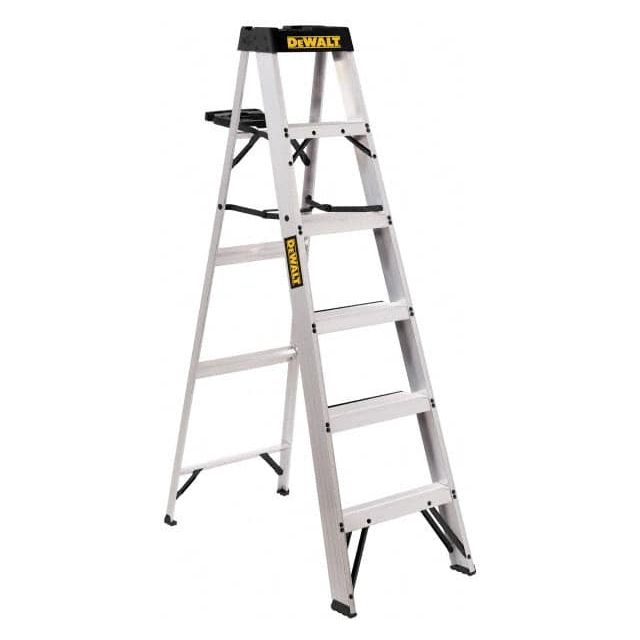 5-Step Aluminum Step Ladder: Type IA, 6' High MPN:DXL2010-06