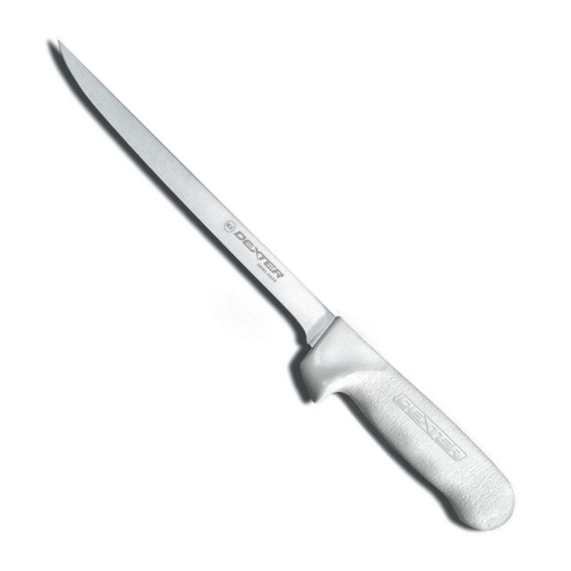 Hoffman Sani-Safe Fillet Knife, 7in, White/Silver MPN:DR10203