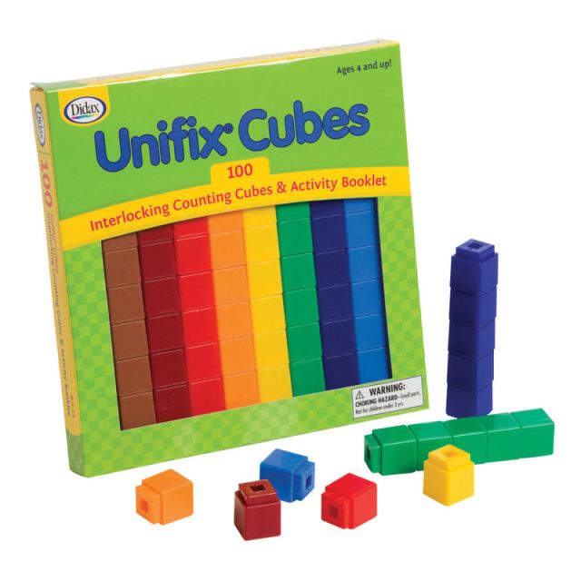 Didax Unifix Cube Set, Multicolor, Pack Of 100 (Min Order Qty 3) MPN:DD-225