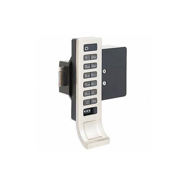 Electronic Lock Brushed Nickel 12 Button MPN:APV-619-01-21-GR01