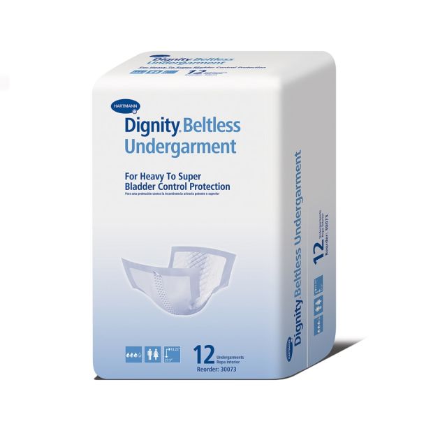 Dignity Beltless Undergarment, 13 1/4in x 27 1/2in, Box Of 12 (Min Order Qty 6) MPN:HU30073
