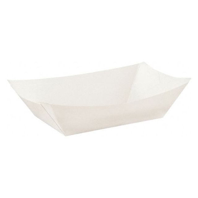 Food Tray: Paper, White, 250 Per Pack & 2 Per Case DXEKL300W8 General Office Supplies