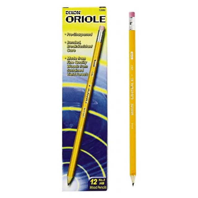 Graphite Pencil: #2HB Tip, Black DIX12886 General Office Supplies