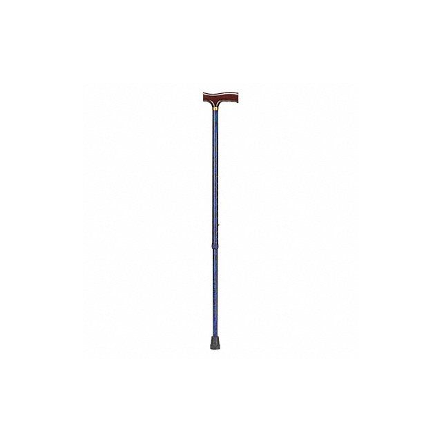 Adjustable Cane Derby-Top Wood Blue MPN:502-1351-0100