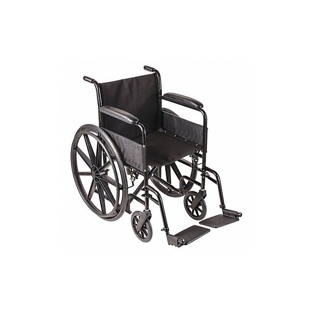 Wheelchair 250 lb 18 In Seat Silver MPN:503-0658-0200