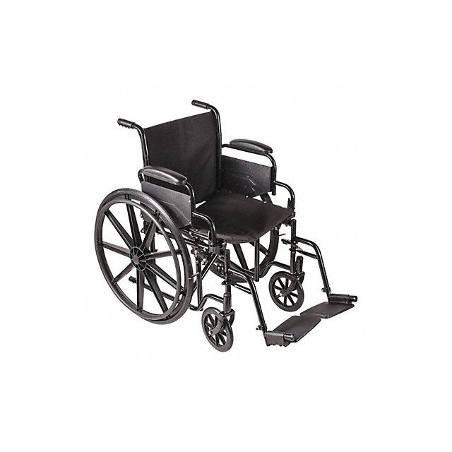 Wheelchair 250 lb 18 In Seat Silver MPN:503-0664-0200