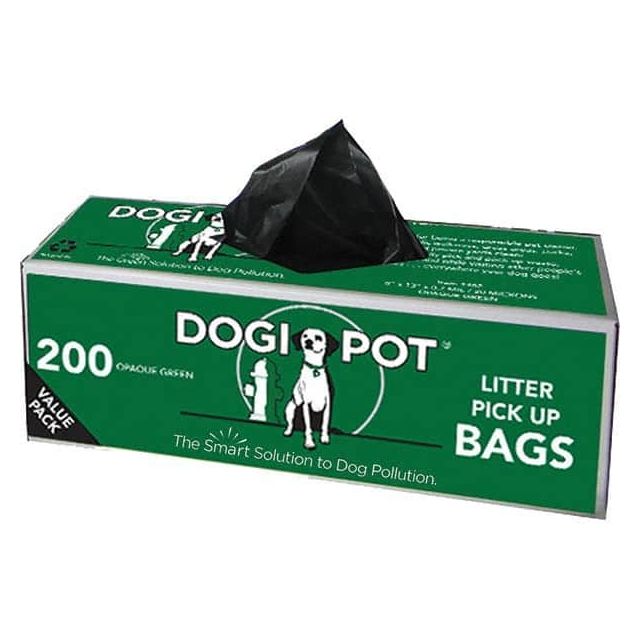 10 200-Pack Boxes HDPE Plastic Litter Pick Up Bags MPN:1402-10
