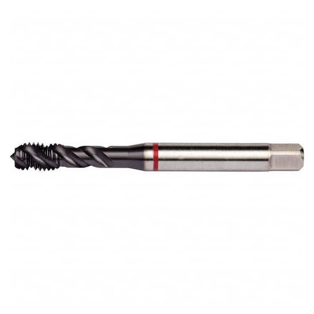 Spiral Flute Tap: 1/2-13, UNC, 3 Flute, Semi-Bottoming, 2B Class of Fit, PM Cobalt, TiAlN Top Finish MPN:7350438