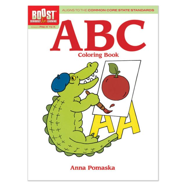 Dover Publications Boost Coloring Book, ABC, Grades Pre-K - K (Min Order Qty 9) MPN:DP-493962