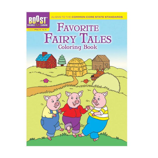 Dover Publications Boost Coloring Book, Favorite Fairy Tales, Grades Pre-K - K (Min Order Qty 8) MPN:DP-494039