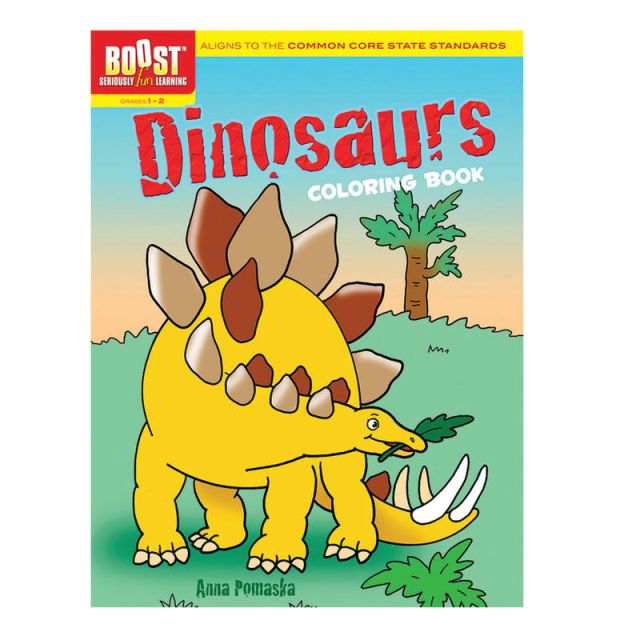 Dover Publications Boost Coloring Book, Dinosaurs, Grades 1 - 2 (Min Order Qty 8) MPN:DP-494152
