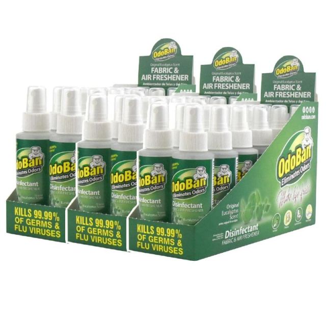 OdoBan Odor Eliminator Disinfectant Spray, Eucalyptus, 4 Oz, Pack Of 36 Bottles MPN:91EUC4OZ36-OD