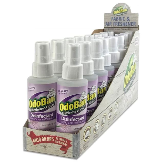 OdoBan Odor Eliminator Disinfectant Spray, Lavender, 4 Oz, Pack Of 16 Bottles MPN:91LAV4OZ16-OD