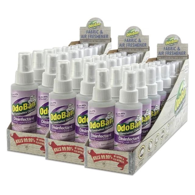 OdoBan Odor Eliminator Disinfectant Spray, Lavender, 4 Oz, Pack Of 48 Bottles MPN:91LAV4OZ48-OD