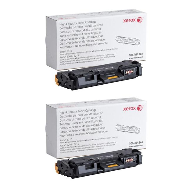 Xerox 106R04347 High-Yield Black Toner Cartridges, Pack Of 2 MPN:106R043472PK-OD