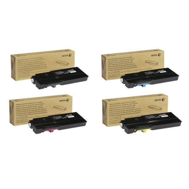 Xerox C400 Extra-High-Yield Black And Cyan, Magenta, Yellow Toner Cartridges Combo, Pack Of 4, 106R03524,106R03526,106R03527,106R03525 MPN:C400EHC4PK-OD