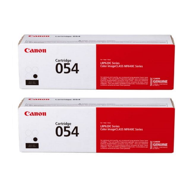 Canon 054 Black Toner Cartridges, Pack Of 2, 3024C001 MPN:CRG054K2PK-OD