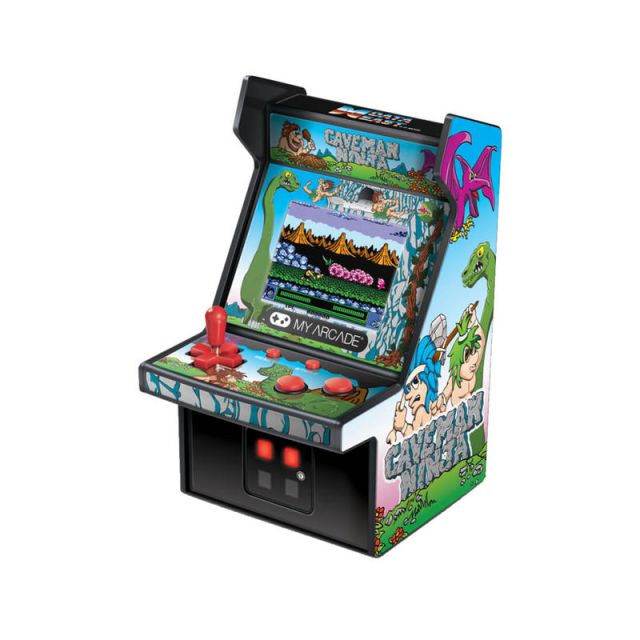 Dreamgear 6in Retro Caveman Ninja Micro Arcade Cabinet, Blue, DG-DGUNL-3218 (Min Order Qty 2) MPN:DGUNL-3218
