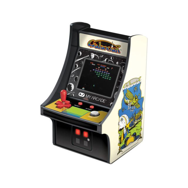 Dreamgear 6in Retro Galaxian Micro Arcade Cabinet, White, DG-DGUNL-3223 (Min Order Qty 2) MPN:DGUNL-3223