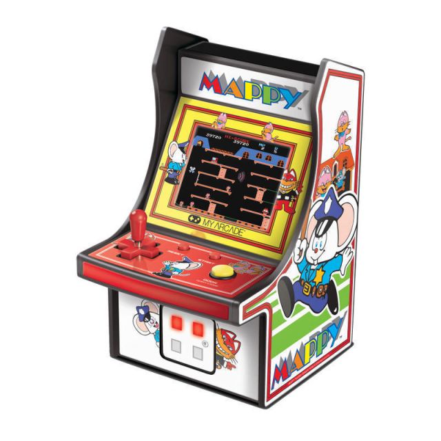 Dreamgear 6in Retro Mappy Micro Arcade Cabinet, White, DG-DGUNL-3224 (Min Order Qty 2) MPN:DGUNL-3224