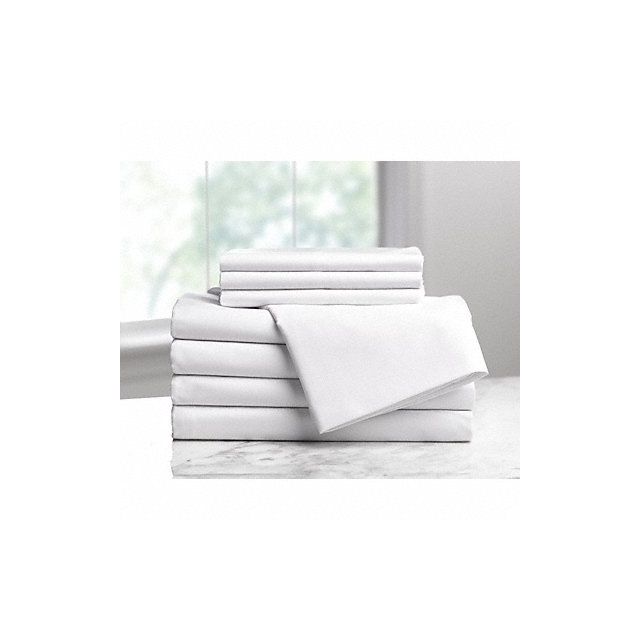 Fitted Sheet XL Full Size 80 in L PK6 1A29711 Linens & Bedding