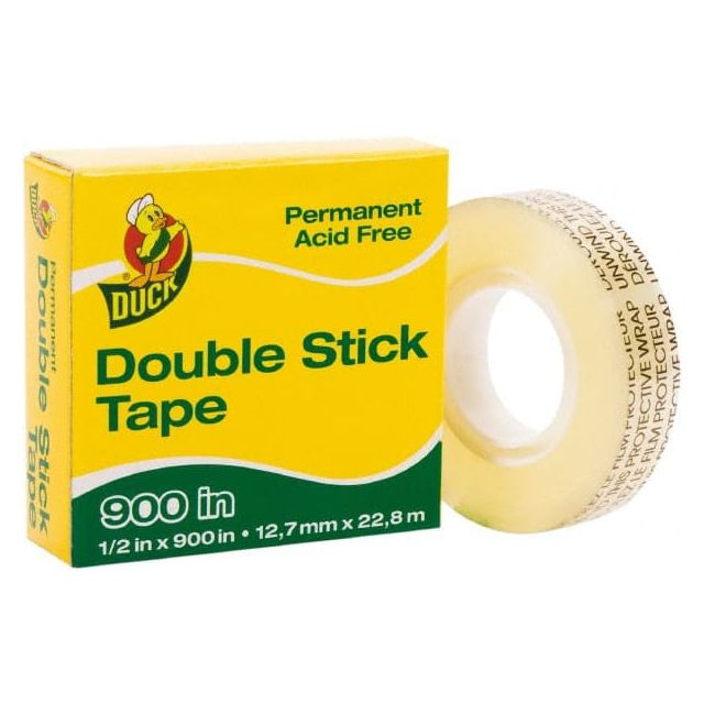 Clear Double-Sided Polyethylene Film Tape: 1/2