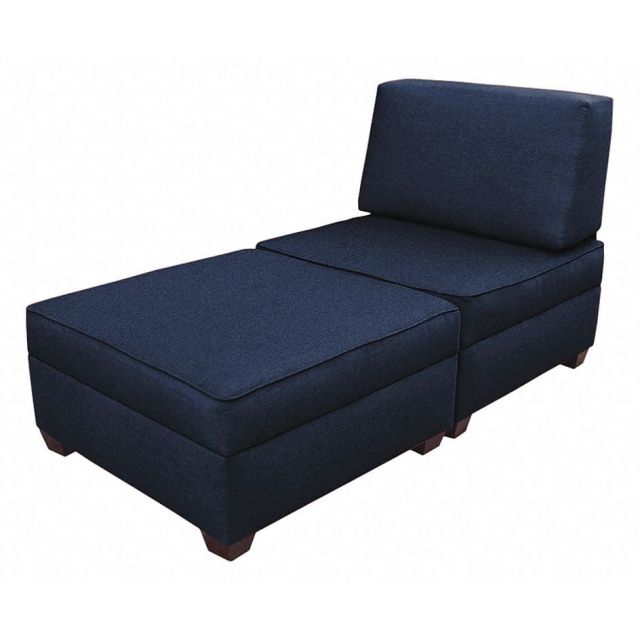 Chaise Lounge 72 Wx18 H Blue Upholstery MPN:IMFCL-DM