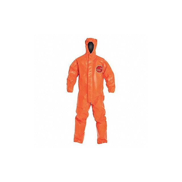 Hooded Coverall Elastic Orange 4XL PK2 MPN:TP198TOR4X000200