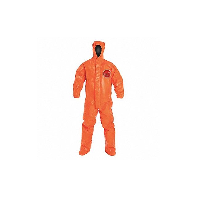 Hooded Coverall Elastic Orange 4XL PK2 MPN:TP199TOR4X000200